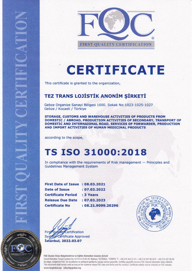 Risk Management - ISO 31000:2011